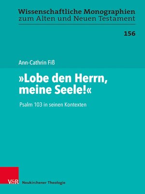cover image of "Lobe den Herrn, meine Seele!"